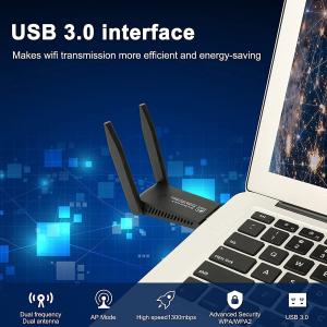 USB3.0 無線LAN子機 1300Mbps...の詳細画像1
