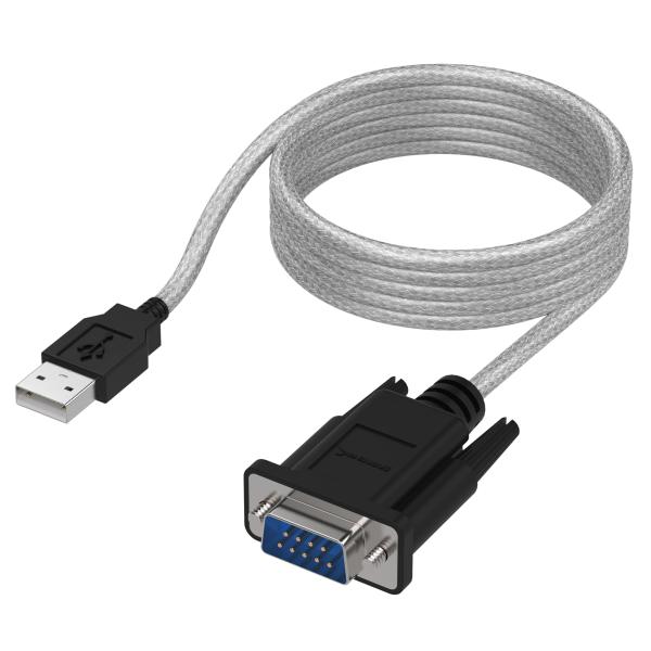 SABRENT RS-232 USB延長ケーブル 1.82m/ ProlificチップセットUSBシ...