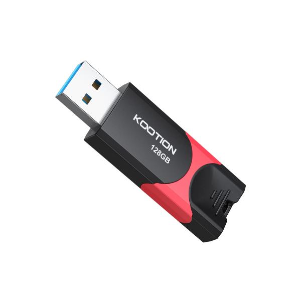 KOOTION USBメモリ 128GB USB 3.0 (USB 3.2 Gen 1)スライド式 ...