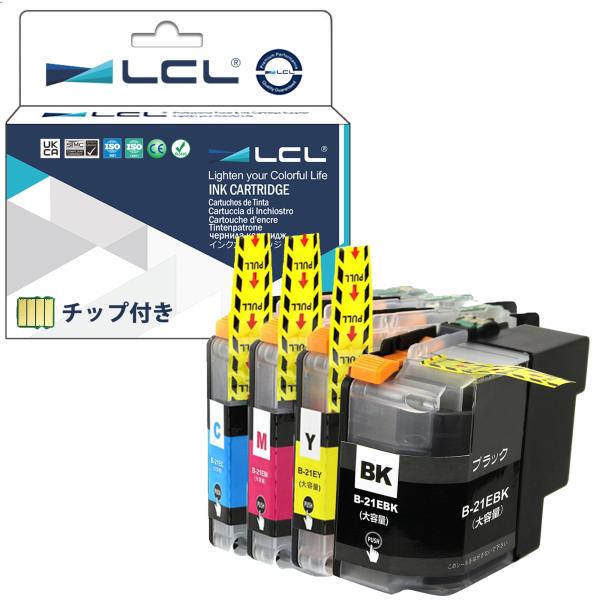 LCL Brother用 ブラザー用 LC21E-4PK LC-21E LC21E LC21EBK ...