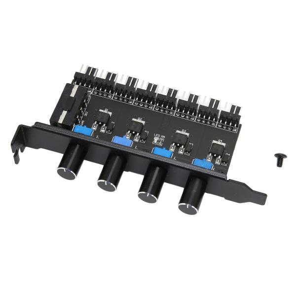 PCファンハブ、PC8チャネルファンハブ4PINインターフェイスシャーシ用プラスチッ