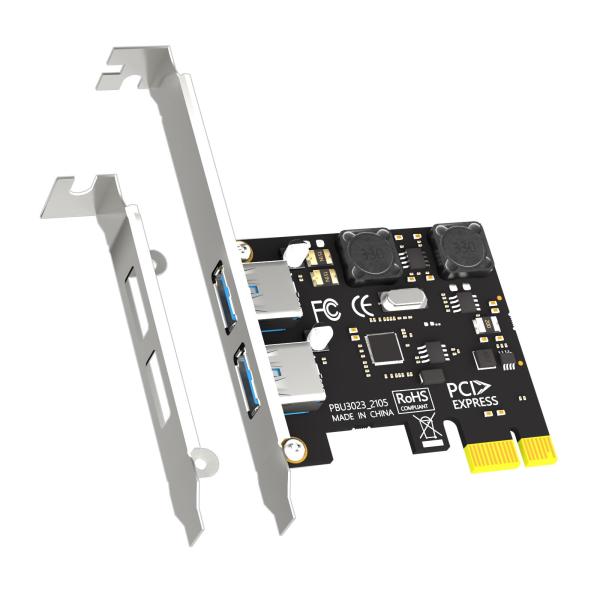 GLOTRENDS U3023 2ポートUSB 3.0 Type-A 5Gbps PCle拡張カード...
