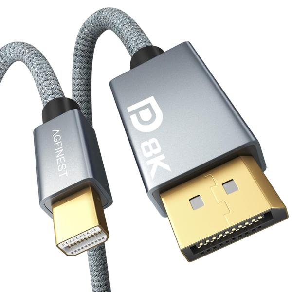 Mini DP - DP 1.4ケーブル 8K@60Hz 4K@144Hz 2M [32.4Gbps...