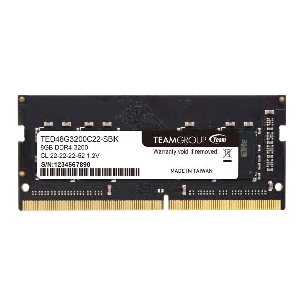 Team ノートPC用メモリ SO-DIMM DDR4 3200MHz PC4-25600 8G 日...