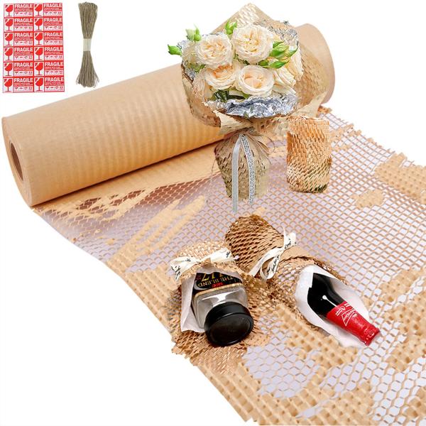 PHPTHIK 緩衝材 食器梱包材 引っ越し ハニカム紙 クッションペーパーロール お皿