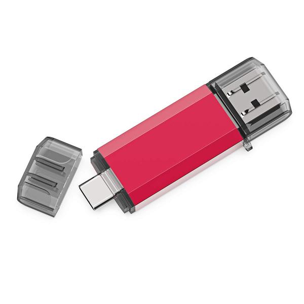 RAOYI TypeC USBメモリ 64GB USB3.0 タイプCフラッシュドライブ 2in1 ...