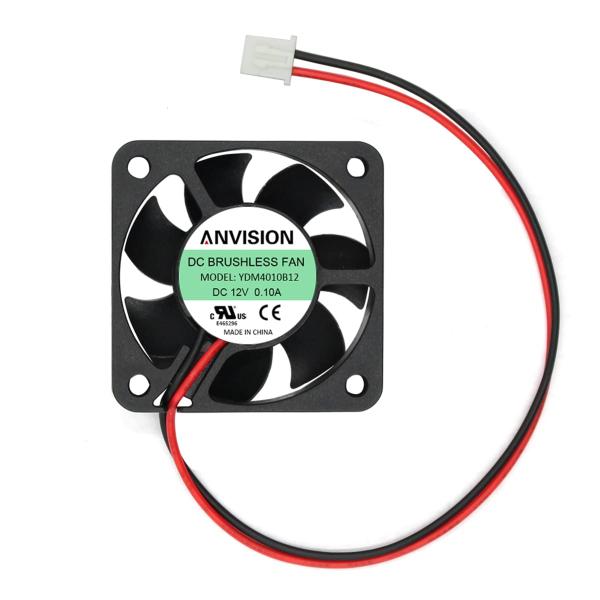ANVISION 40mm x 10mm DC 12V ブラシレス冷却ファン デュアルボールベアリン...