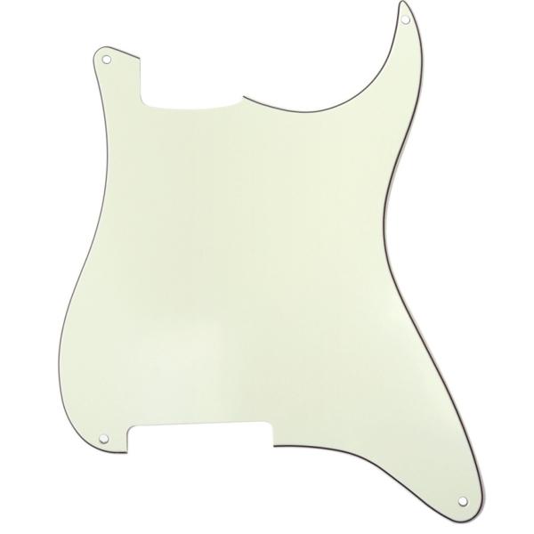Musiclily 4穴ストラトピックガード穴無しSTエレキギター用、アイボリー3P
