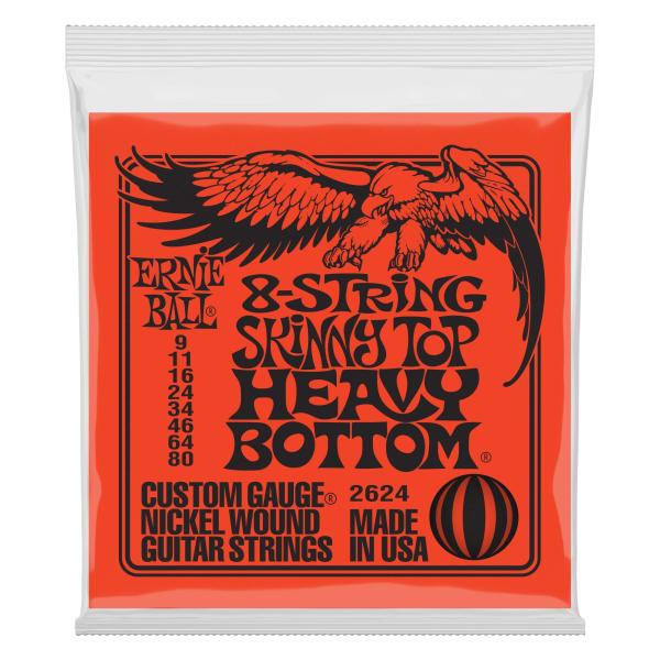 【正規品】 ERNIE BALL 2624 エレキギター弦 8弦 (09-80) 8-STRING ...