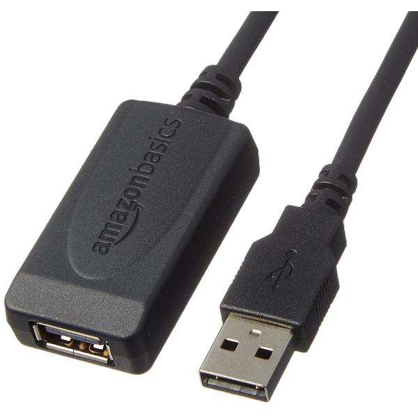 Amazonベーシック USB 2.0アクティブ延長ケーブル 9.7m (USB タイプA オス -...