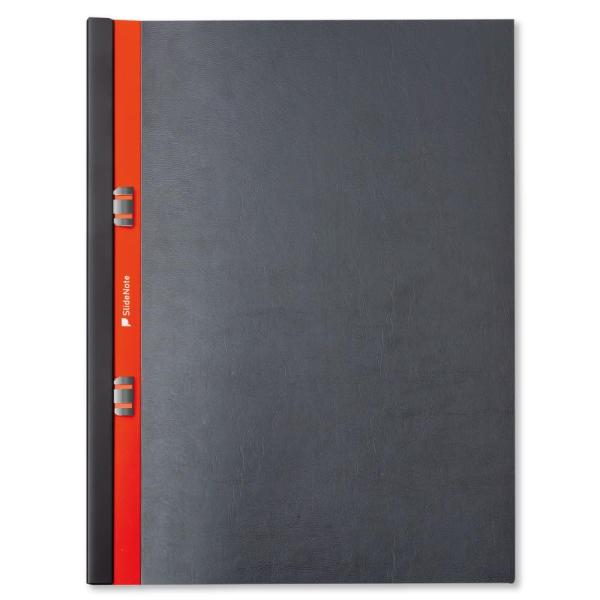 SlideNote スライドノートA4 ダークグレー 360°展開 ワンタッチ 穴あけ不要 折