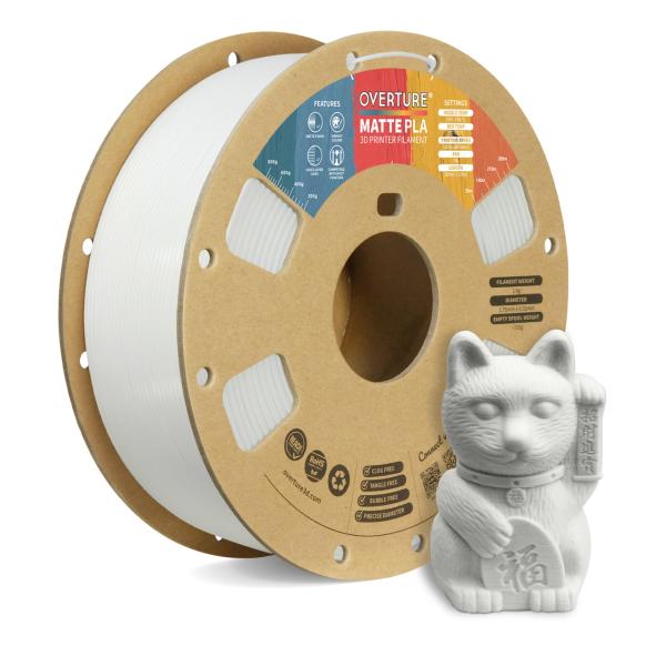 OVERTURE マット PLA フィラメント素材 1.75mm アップグレード版 3Dプリンター