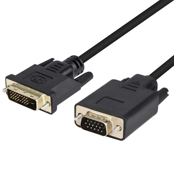 DVI to VGA 変換ケーブル 1.8m DVI VGA 変換アダプタ 1080P対応 DVI ...