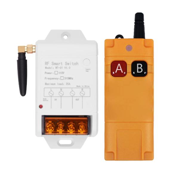 CENTURY AOKE 110V 無線 リモコン 30A リモートコントロールスイッチ 500メー...