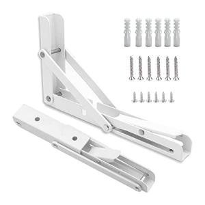 堅塁金物 棚受 け 金具 棚支え L字型 壁掛け 吊り棚 DIY 折りたたみ 収納 2個入 35CM