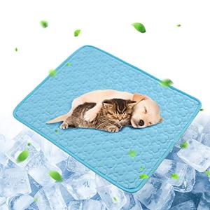 Metglad 夏用 ペット用 冷感シーツ  ペット用 おしっこシート 2021アップグレード版 接触冷感マット 洗える 繰り