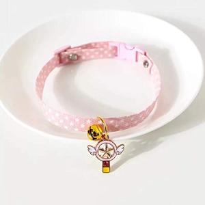 CaanDyy 猫 首輪 猫の首輪 猫用首輪 ネコ 首輪 猫 安全 セーフティバックル付 おしゃれな和風モダン ペット首輪