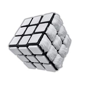 白いルービックキューブ