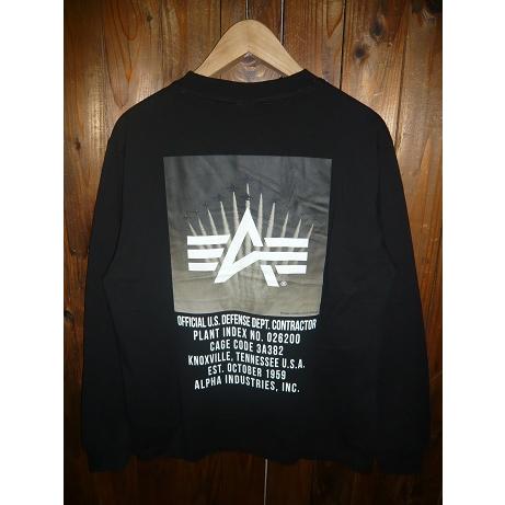ＡＬＰＨＡアルファ TC1590-0501 L/S PRINT-T A-MARK FIGHTER P...