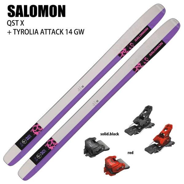 [スキー2点セット]サロモン スキー板 2025 SALOMON QST X + 25 TYROLI...