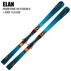 エラン スキー板 2025 ELAN PRIMETIME 44 FUSION X + EMX 12.0 GW BLUE プライムタイム ビンディングセット 24-25ST｜stadiummorispo