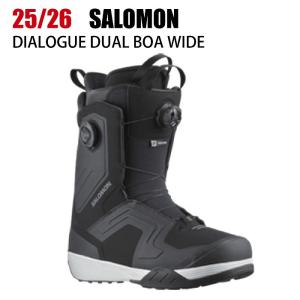 2026 SALOMON サロモン DIALOGUE DUAL BOA　WIDE ダイアログ BLACK 25-26 ダブルBOA スノーボード ブーツ ボア スノボST
