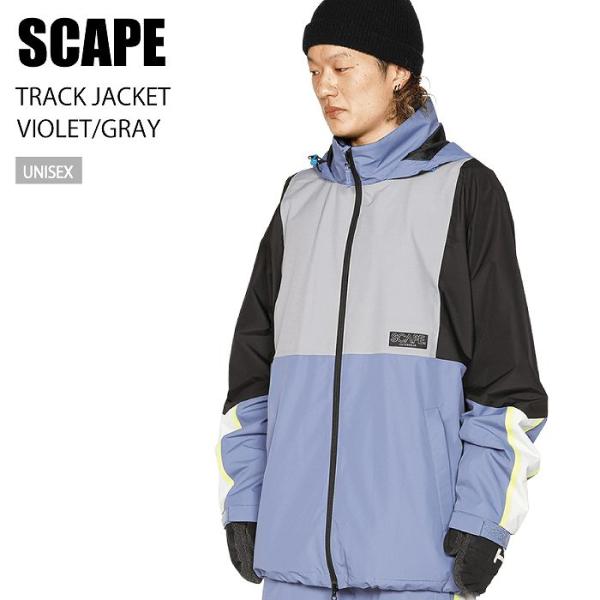 SCAPE エスケープ ウェア TRACK JACKET 22-23 VIOLET/GRAY メンズ...