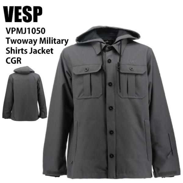 VESP べスプ VPMJ1050 Twoway Military Shirts Jacket CG...