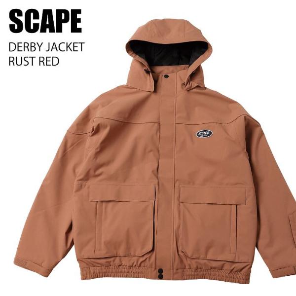 SCAPE エスケープ DERBY JACKET RUST RED 24-25 ウエア ユニセックス...