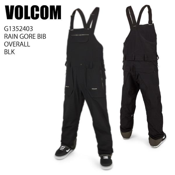 VOLCOM ボルコム G1352403 RAIN GORE BIB OVERALL BLK 23-...