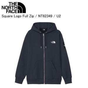 THE NORTH FACE ノースフェイス NT62349 Square Logo Full Zip スクエアロゴフルジップ U2 パーカー スウェットST