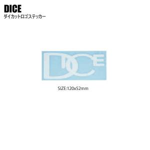 DICE ダイス STICKER ステッカー DICE ダイカットロゴステッカー M ホワイトST