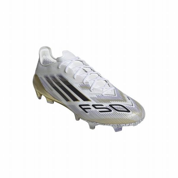 ADIDAS アディダス F50 ELITE FG(ホワイト×ブラック×ゴールド) JH7617 サ...