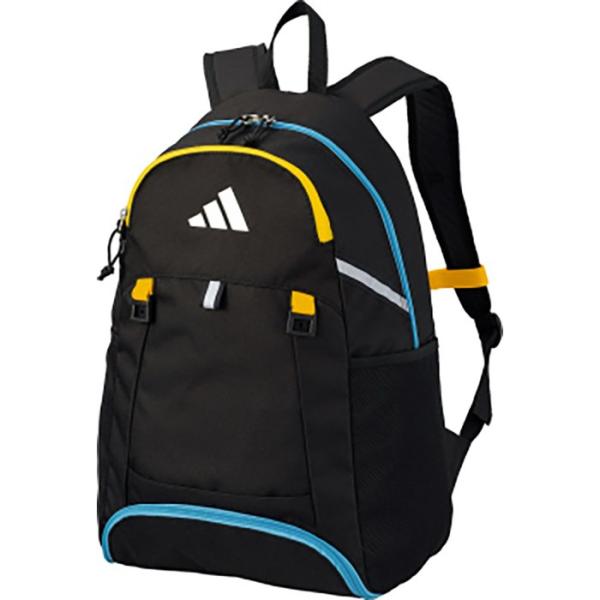 ADIDAS ボール用デイパック ２４Ｌ 黒色 ADP36BKYB BKYB ブラック×ブルー×イエ...