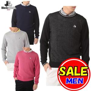 ブラック＆ホワイト / ブラック アンド ホワイト/秋冬モデル！セーター/クルーネック(メンズ）