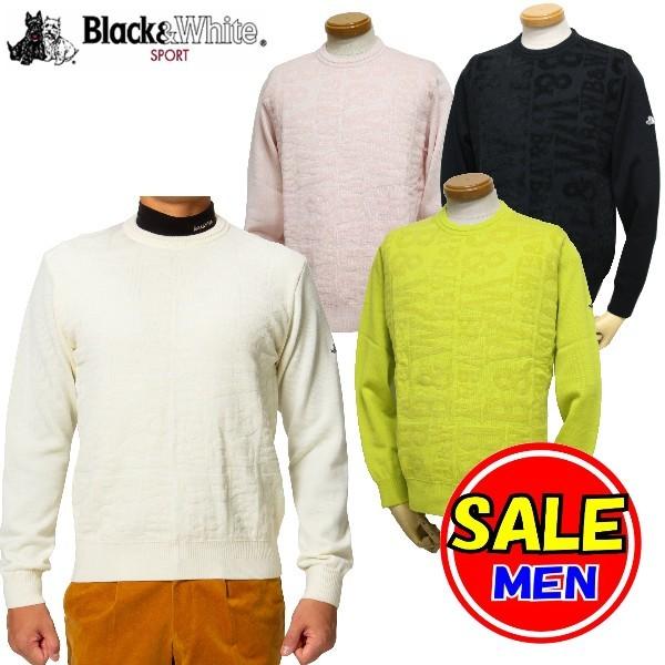 【50％OFF！セール】ブラック＆ホワイト / ブラック アンド ホワイト（秋冬モデル！)クルーネッ...