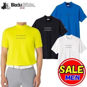 Black &amp; White Sportswear - 【新品】ブラックアンドホワイト 長袖ポロシャツ イエロー ダイヤ柄織生地 ハーフジップ レディース M ゴルフウェア Black＆White Black & White Sportswear - 【新品】ブラックアンドホワイト