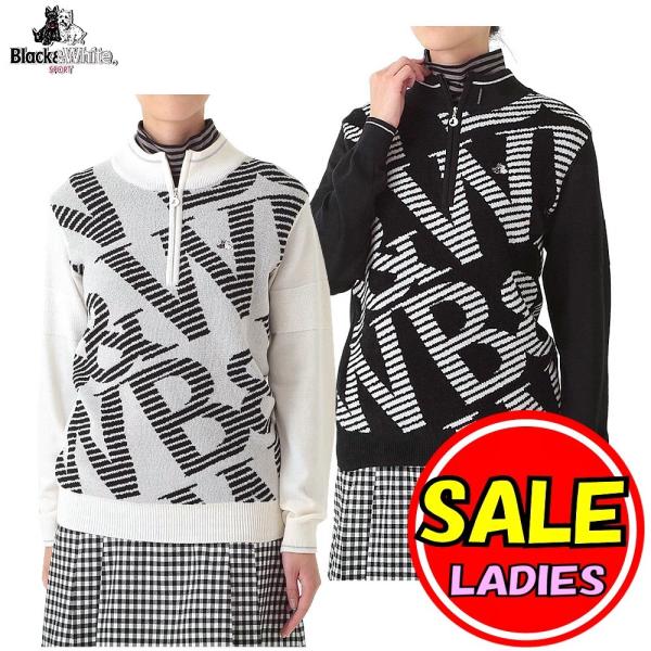 【50％OFF！セール】ブラック＆ホワイト / ブラック アンド ホワイト/秋冬モデル！ハーフジップ...