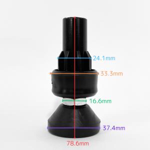 アジャスター ブラック Φ28 直径 28mm...の詳細画像1
