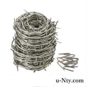 有刺鉄線 線径 1.6mm 長さ 20m 又釘10本付 ステンレス製