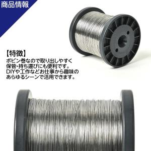 【8月末再入荷予定】ステンレス線 #25 線径...の詳細画像3