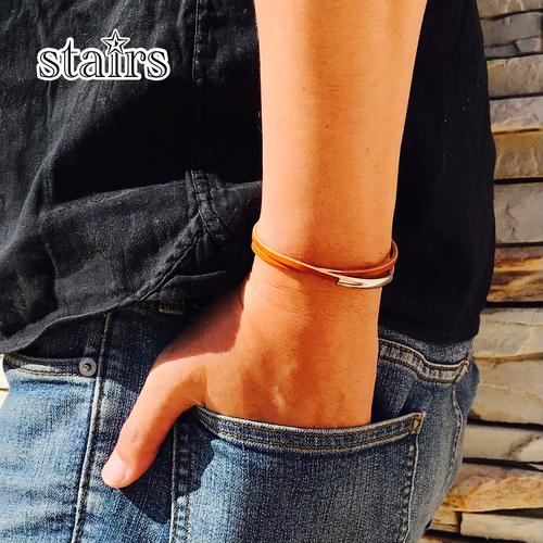 ブレスレット メンズ レザーブレスレット 本革ブレスレット バングル レディース ペアブレスレット ...