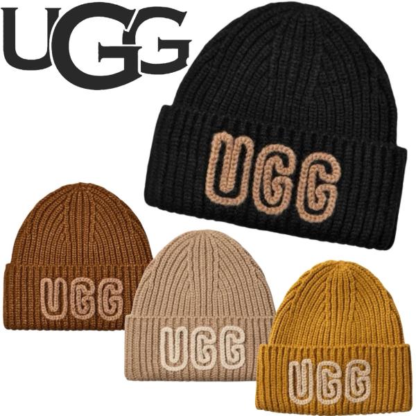 アグ UGG ビーニー ニット帽 帽子 ロゴ チャンキー レディース メンズ 102345 ニットキ...