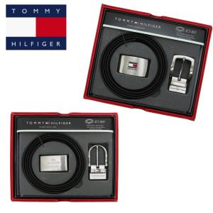 トミーヒルフィガー ベルト セット メンズ バックル リバーシブル 11TL08X007/012 ブラック プレゼント フリーサイズ ベルトセット TOMMY HILFIGER｜STY1