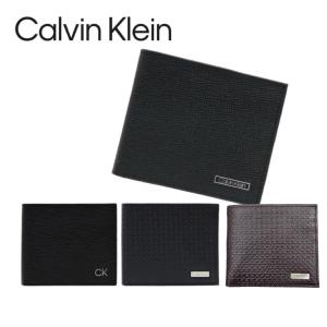 カルバンクラインCalvin Klein 財布 二つ折り財布 小銭入れ コンパクト 31CK130007/8/9 レザー アクセサリー ブラック 小物 ビジネス カジュアル 箱付き｜STY1