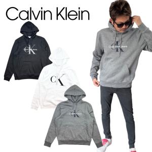 Calvin Klein（カルバン・クライン） モノグラムロゴフーディ