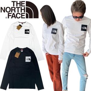ザ ノースフェイス 長袖 Tシャツ ロンT ファイン NF0A8A6P ボックスロゴ プリントロゴ クルーネック ユニセックス コットン素材 THE NORTH FACE M L/S FINE TEE