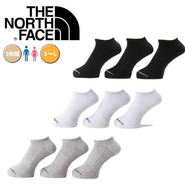 ザ ノースフェイス The North Face ソックス 靴下 NN82304 3枚組 くるぶし丈...