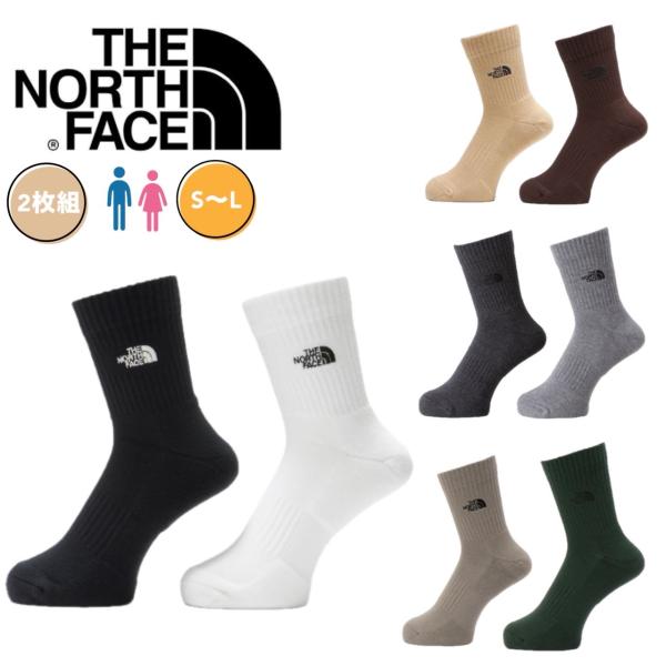 ザ ノースフェイス The North Face ソックス 靴下 NN82310 2枚組 クルーソッ...