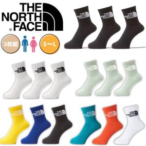 ザ ノースフェイス The North Face ソックス 靴下 NN82411 3枚組 クルーソックス ハイソックス  3足パック メンズ レディース ロゴ 男女 Jacquard Logo 3P Crew